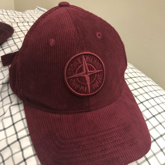 stone island corduroy hat